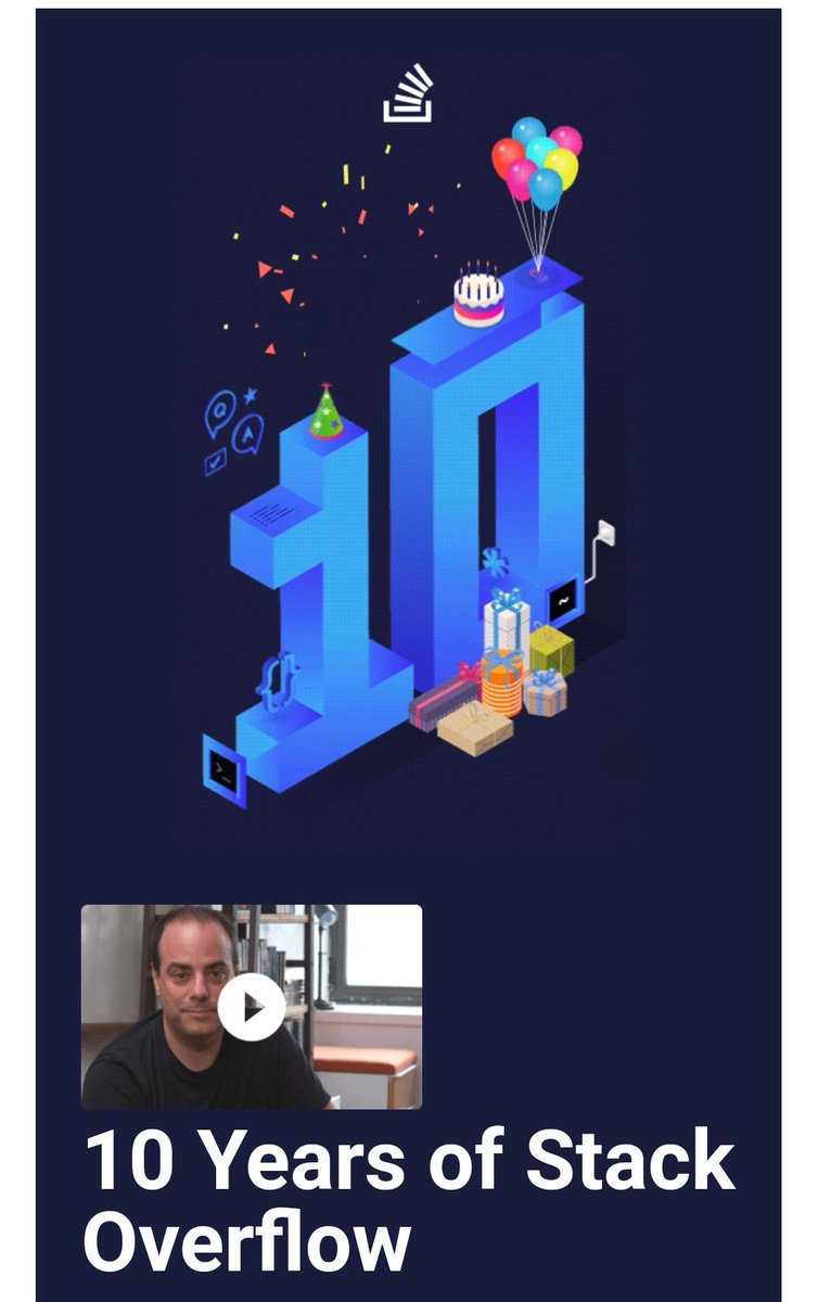 OmAlbadi's tweet image. موقع Stack Overflow يحتفل بمرور 10 سنوات على تأسيسه وخلال هذه ال10 سنوات تم نشر 25 مليون اجابة على 16 مليون سؤال تم طرحه.
#stackoverflow10