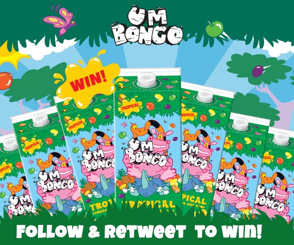 Follow &amp; Retweet to win 10 Um Bongo vouchers!!! Get the party started with 10 cartons of Um Bongo #WinItWednesday