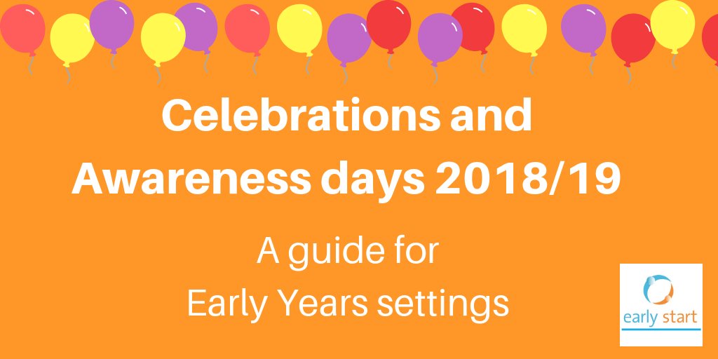EarlyStartRNutr's tweet photo. Does your #EarlyYear’s setting celebrate national awareness days &amp; #campaigns across the year? 🥳🎉🌟

Need help planning &amp; preparing? Check out this months #blog for top tips + download our #FREE yearly calendar with #EYFS links!

➡️https://t.co/z7rIMK2ma8⬅️

#FridayFeeling https://t.co/EUG073USln