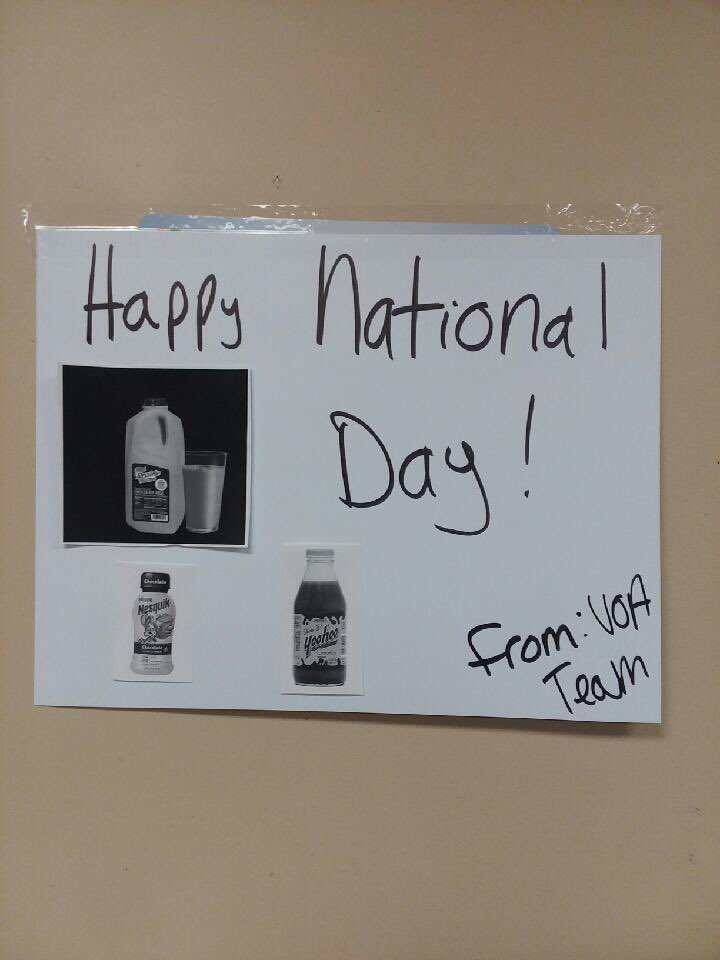 HomeDepotCadill's tweet photo. πHappy National Chocolate Milk Day! #MWSEP2018 #NationalChocolateMilkDay #VOACommittee2752 https://t.co/HGjkTcXyJS