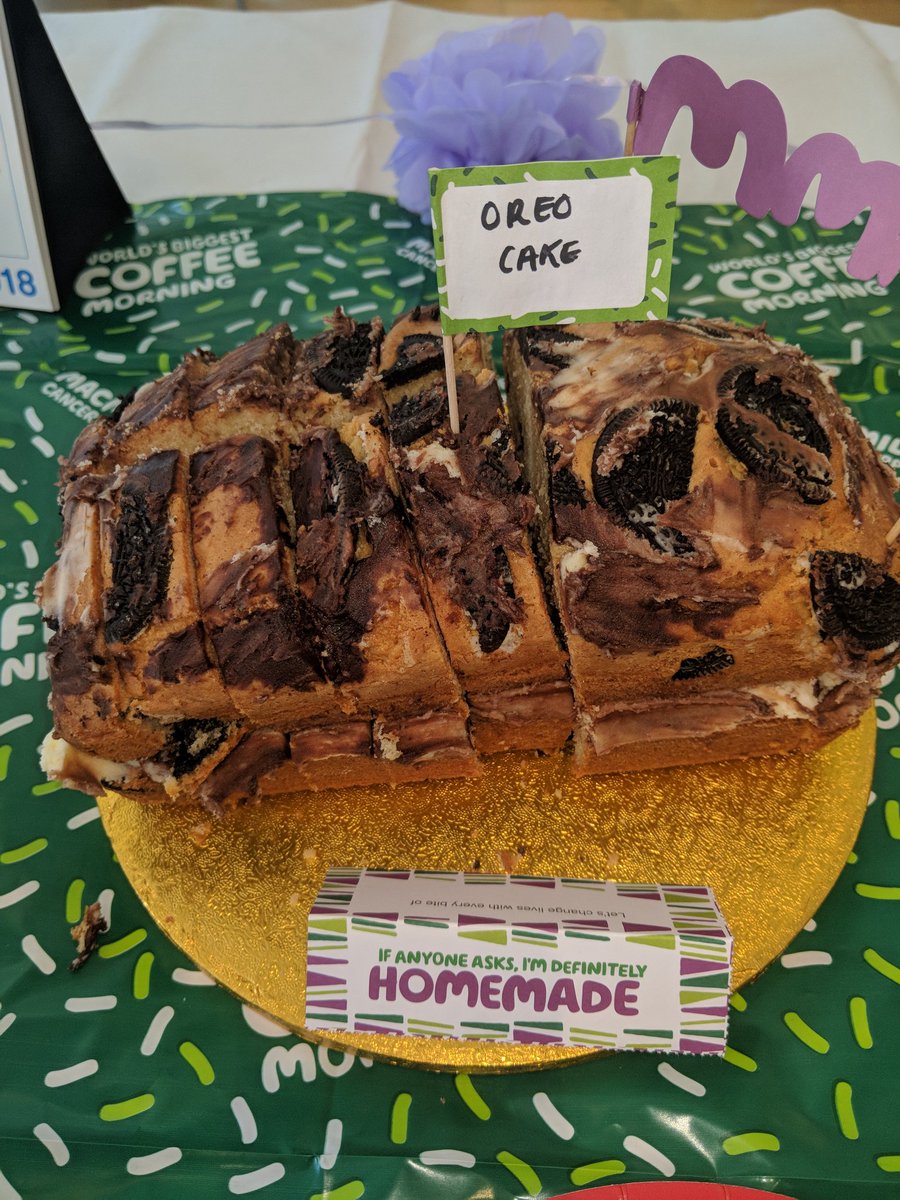 cajobsuk's tweet photo. Our Coffee Morning is underway and the team have done so well with their baking! Y U M! @macmillancancer #CoffeeMorning #cake #officebake #MacmillanCoffeeMorning https://t.co/5DQSphmSZ9
