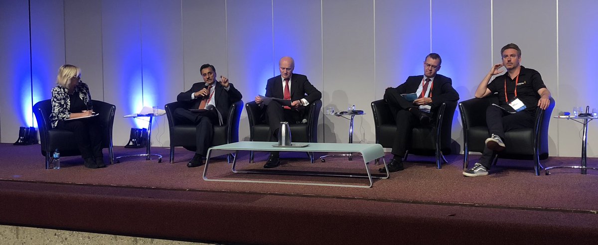 KarlGrn's tweet photo. Remarkable panel discussion @isostandards #ISOWeek2018 with @ansi_iso @BSI_UK @scott_steedman @DIN_Norm @standardsaus about #innovation: need strategic holistic approach,strongly promote best practices like #drones, be agile, culture communication cross sectorial, fight our image https://t.co/EkAOgbQWWC