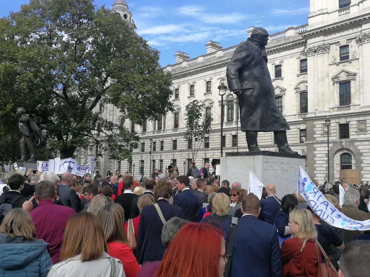 Possibly the politest protest gathering on the planet! #StillNotListening