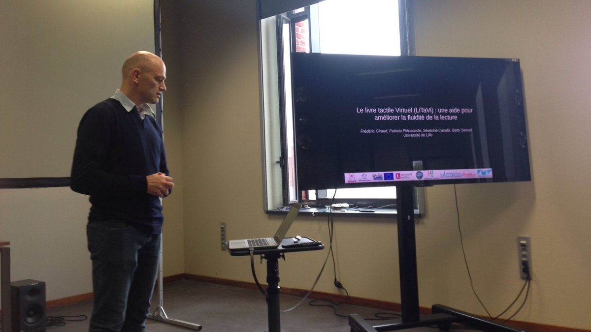 Chaillou Christophe (@cchaillou) on Twitter photo F Giraud "Livre tactile virtuel :améliorer la fluidité de la lecture " projet <a href="/cper_mauve/">CPER MAuVE</a> F Giraud "Livre tactile virtuel :améliorer la fluidité de la lecture " projet <a href="/cper_mauve/">CPER MAuVE</a>
