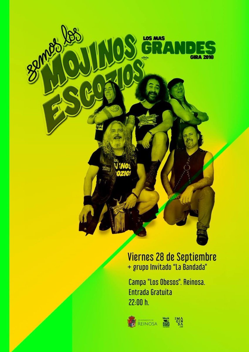 ¡¡Esta noche!! En Reinosa hay una cita con el rock. ¿Te apuntas? Junto a <a href="/Mojinosescozios/">Mojinos Escozios</a> con entrada gratuita. 🕺🏻