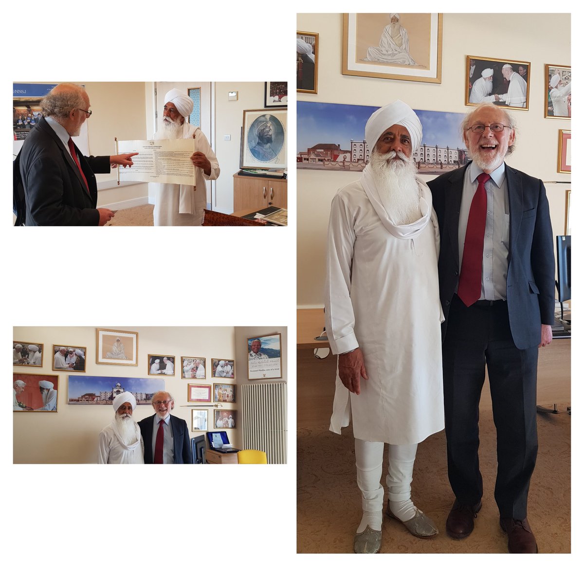 NishkamCentre's tweet photo. Productive discussion y'day our Chairman, Bhai Sahib Mohinder Singh OBE KSG and Director @ASUbhi met with @pjrookes to look at greater collaboration regarding faith in our city.

Always welcome opportunities to work together - thanks Peter👌 https://t.co/QvMLsK0Yls