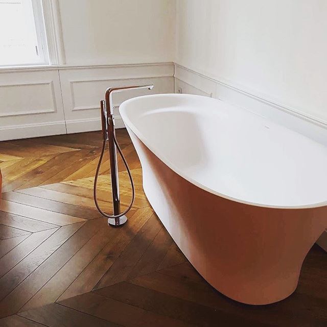 Stained Hungarian Point Oak from our Faither Collection. #flooringideas #interiordesign #apartmentdecor #apartmentliving #interiors #parquet zpr.io/6Dbxv zpr.io/PF5xt