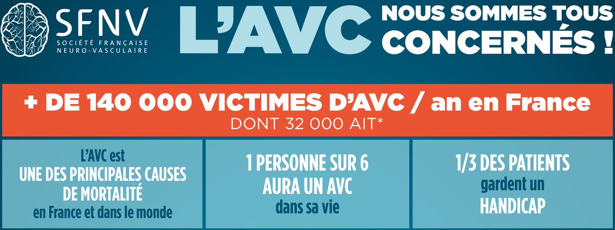 la_SFNV's tweet photo. Chaque année en France, plus de 140 000 nouvelles personnes sont touchées par un #AVC : l'AVC, nous sommes tous concernés ! @la_SFNV se mobilise pour La Journée Mondiale de l'#AVC 2018 #WorldStrokeDay @AVC_Vite_le_15 https://t.co/JMHRr9LHrq https://t.co/0ROIi9Fwso