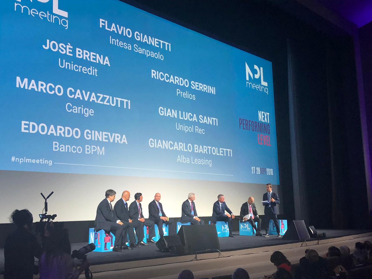 BancaIfis's tweet image. Josè Brena, @UniCredit_PR CRO, opens the panel on &quot;The Evolution of Value Chains in #NPE Collections&quot;. #mainconference #NPLmeeting #28settembre