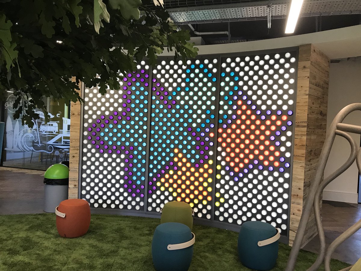 KateSlaterPR's tweet photo. O wow! The new #MaybornGroup offices at #balliolbusinesspark #Northtyneside are absolutely incredible - colourful, fun, comfortable and professional - with so many choices of work places. Fabulous to see! I didn’t want to leave! Interior #office design by @BenJohnson_ID https://t.co/XmX7nF22Aa