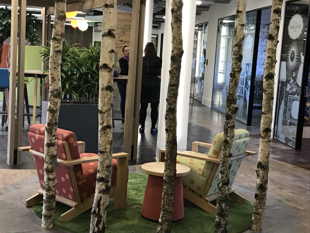 KateSlaterPR's tweet photo. O wow! The new #MaybornGroup offices at #balliolbusinesspark #Northtyneside are absolutely incredible - colourful, fun, comfortable and professional - with so many choices of work places. Fabulous to see! I didn’t want to leave! Interior #office design by @BenJohnson_ID https://t.co/XmX7nF22Aa
