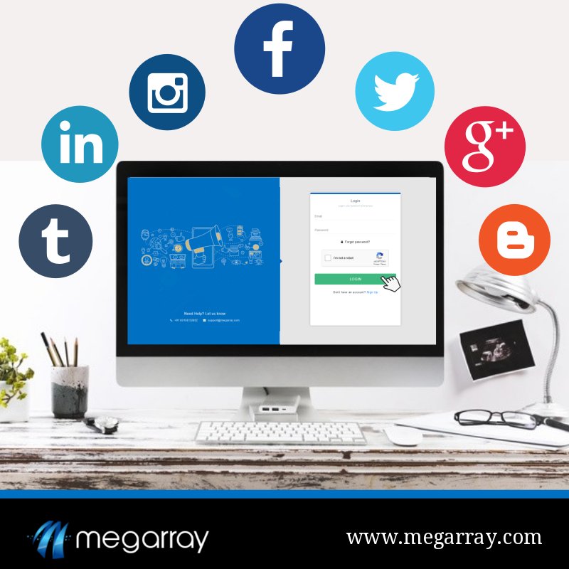 Megarray_tech's tweet image. A single click and voila, you have shared content across all your Social media platforms. As simple as that, #Megarray lets you plan and synchronize all your #socialmedia platforms under a single roof.
Learn more 👉 bit.ly/2O5Sp0E