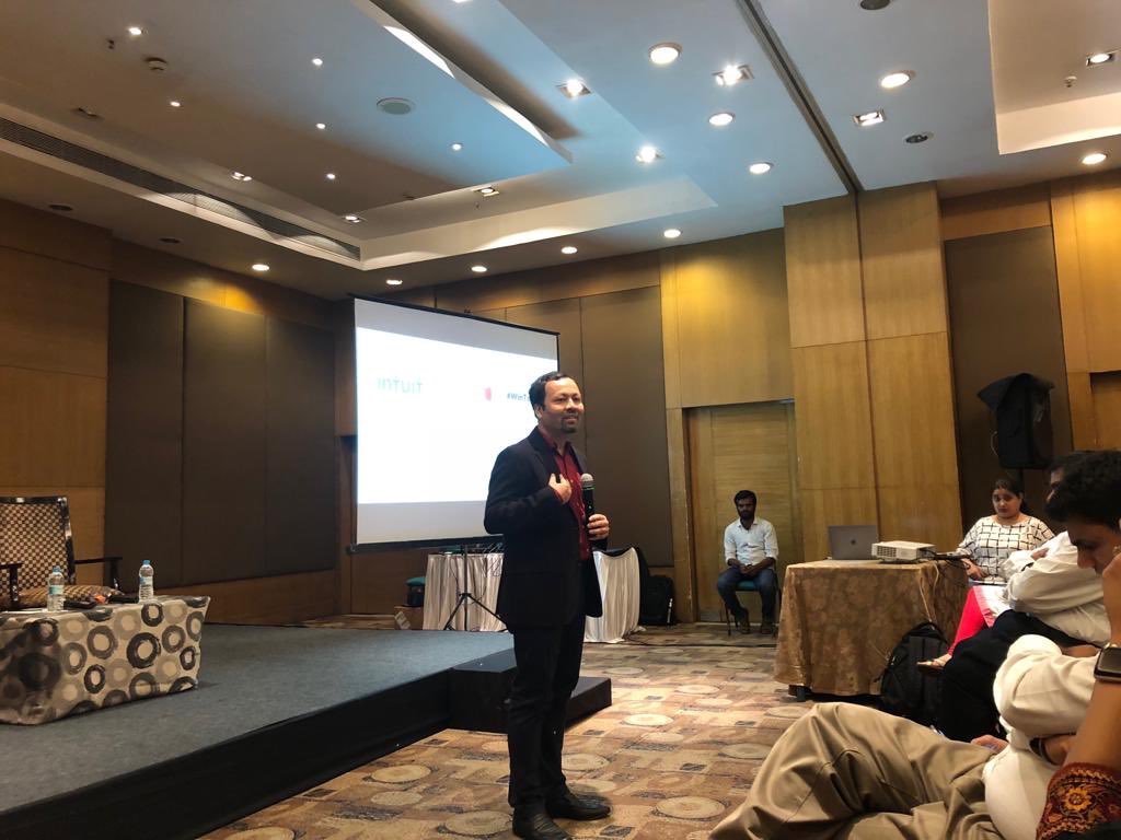 IntuitIN's tweet photo. .@som2u, along with @shraddhanjali_r of @SAPIndia, sharing our journey and driving conversations around building a stronger great place to work culture for corporate India. @GPTW_India #nhrdblr #greatplacetowork https://t.co/yQ7j2FvM5D