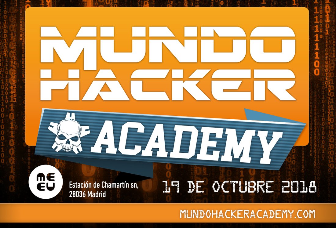 mundohackertv's tweet image. 🕐¿Todavía no tienes entrada a para el evento de #formación en #ciberseguridad del año? ¡Contamos con speakers y patrocinadores de primer nivel ! 👩‍💻👨‍👩‍👧‍👦 mundohackeracademy.com