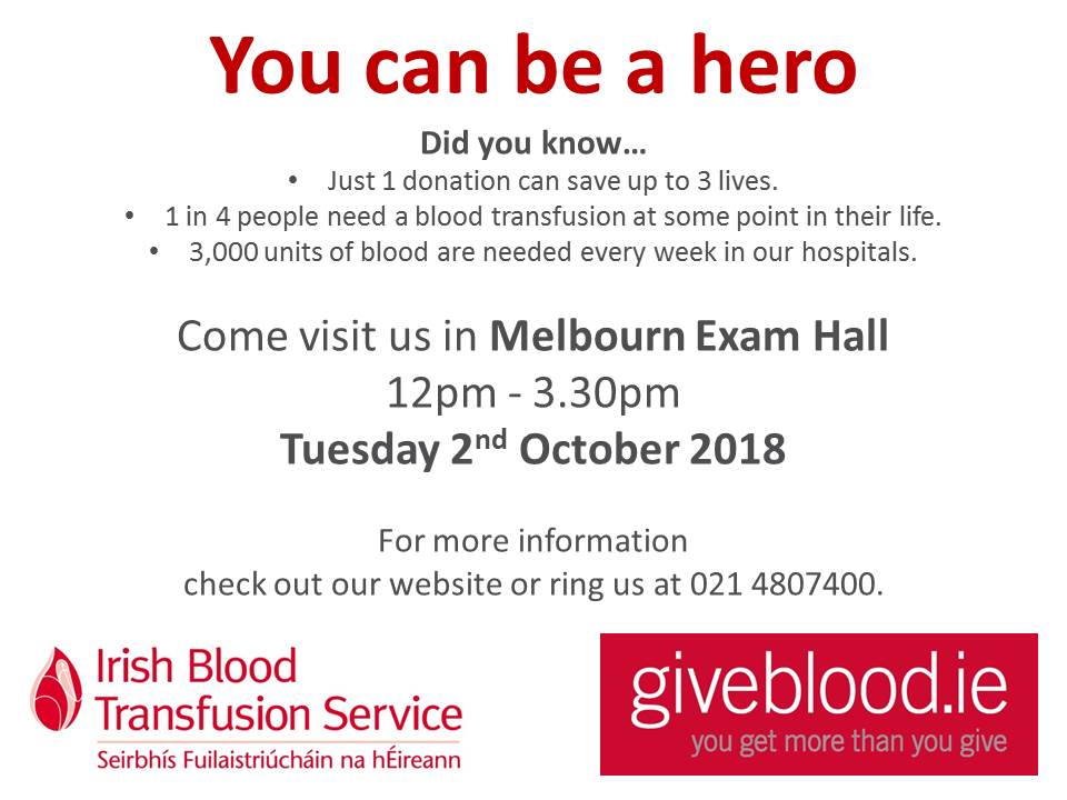 MTU_CorkSU's tweet photo. #BeAHero Please support and you could SAVE A LIFE   Pls RT @Giveblood_ie  @CIT_ie @CIT_FBH @CITFES @CITsocieties @citstaffsocial @CITPostgrad @CITSoccerClub https://t.co/pncX0tD0Kr