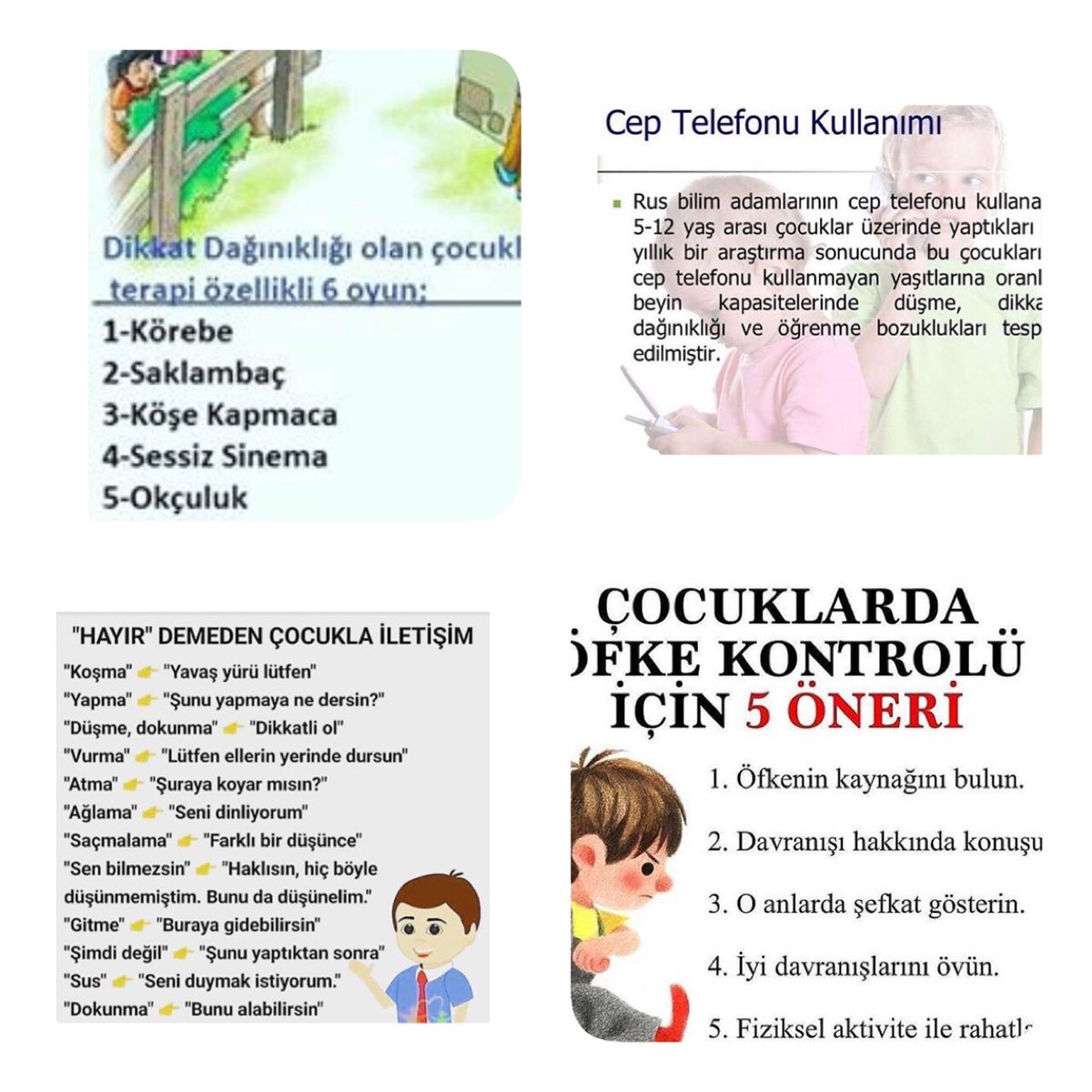 Çocuklarımız için  bazı öneri ve uyarılar👇