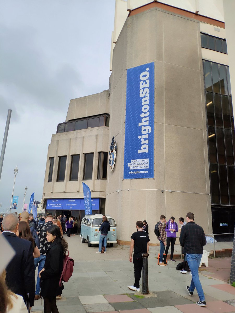 itrustdigital's tweet photo. Currently attending @brightonseo; a bit overwhelmed by the avail. sessions, though... Can't choose which ones yo attend first #itrustgr #BrightonSEO https://t.co/CUSviaC13m