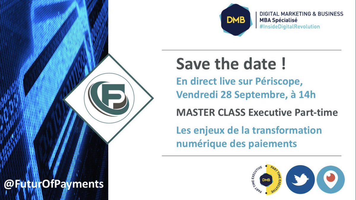 FranckGARSON's tweet photo. Les enjeux de la transformation numérique des paiements, c’est le rendez-vous de la journée à ne pas manquer ! #Business #Money #InsideDigitalRevolution #transfonum #FuturOfPayments #MBADMB #Efap @FuturOfPayments https://t.co/9l9uEOPjnZ
