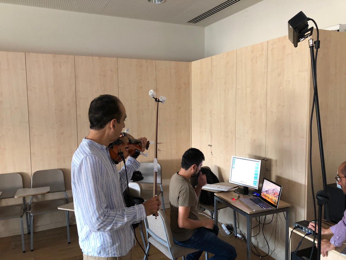 pedagogiaesmuc's tweet image. Els impulsors de @TELMI_Project Ayman Moghnieh, Dr Rafael Ramirez, Dr Alfonso Perez, Sergio Giraldo visiten l’@esmuccat i presenten el seu software de suport a l’ensenyament-aprenentatge del violí
