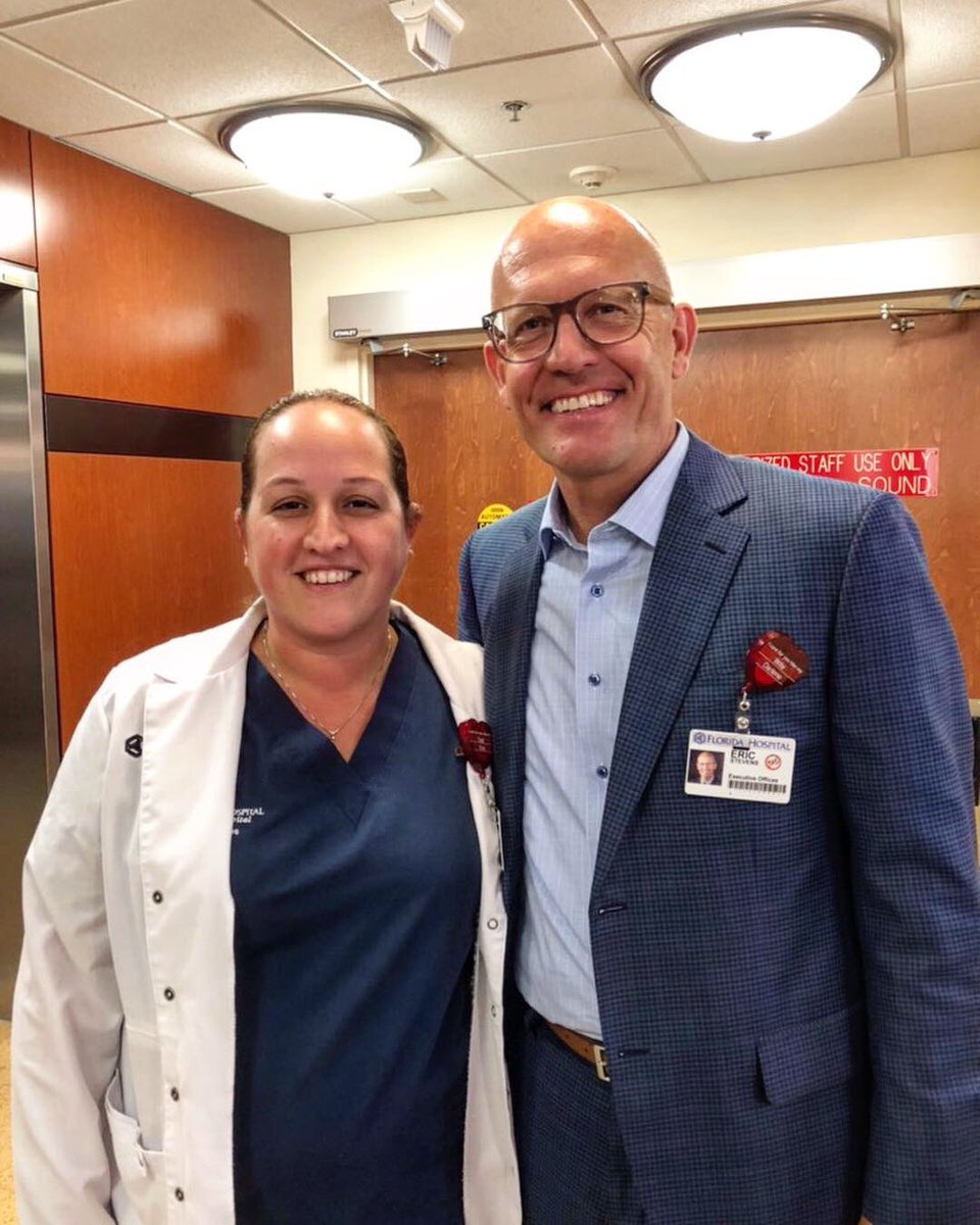 AdventHealthCFL's tweet photo. Check out our CEO Eric Stevens at Winter Park Memorial! Eric stopped by to round with the team and jumped right in. It’s making us miss town halls!! #welovetodance #feelingwhole https://t.co/oKBJxJuRoi