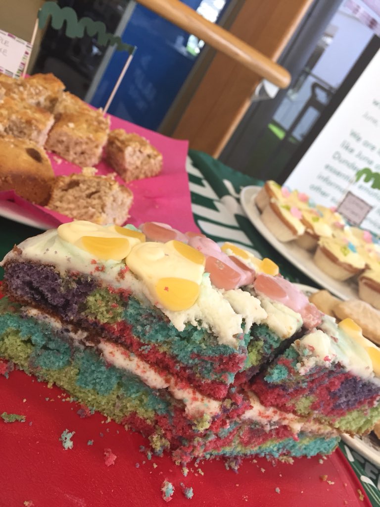 MacDundeeLib's tweet photo. @dundeelibraries Psychedelic Cake! https://t.co/GfQQFPvAU9