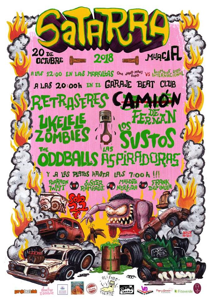 SweetGroovesrec's tweet photo. #UkeleleZombies en el cartelazo del #Satarra2018 que se celebra el 20 de octubre dentro del Garaje Beat Club de Murcia. ¡Apunten en la agenda!
Su primer discazo "El Mito" en @ChopperXMonster web https://t.co/gA9iHvFaat @honkytonkdiscos @DiscosKeramidas @disco100bcn ... https://t.co/KwkuHcQbPi