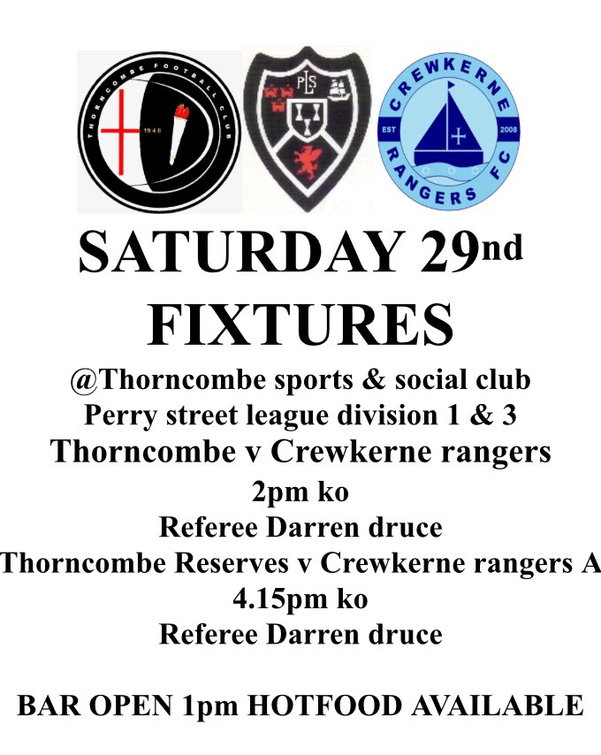 Tommorows fixtures