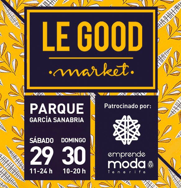 EmprendeModaTF's tweet photo. Este año @legoodmarket es más #emprendemoda que nunca. 🙌 ¡ven a vernos! Con la participación de más de 20 empresas de nuestro colectivo. Nivelazo asegurado 🖤 #EmprendemodaTfe #CabildoDeTenerife https://t.co/0zBQDGG9Eh