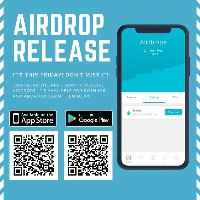 Airdropalertcom's tweet photo. TOKEDO AIRDROP 📢-⭐⭐⭐⭐▪️4/5 stars💰~$5

🔹#Tokedo Ecosystem; Token Creator, Wallet &amp; Decentralized Exchange
🔹10 TKD just for downloading Atomax Wallet
🔹You will receive your tokens on October 12

Claim your tokens https://t.co/tKeqMkv4ql 🚀

#crypto #airdropalert https://t.co/537DWpFinA