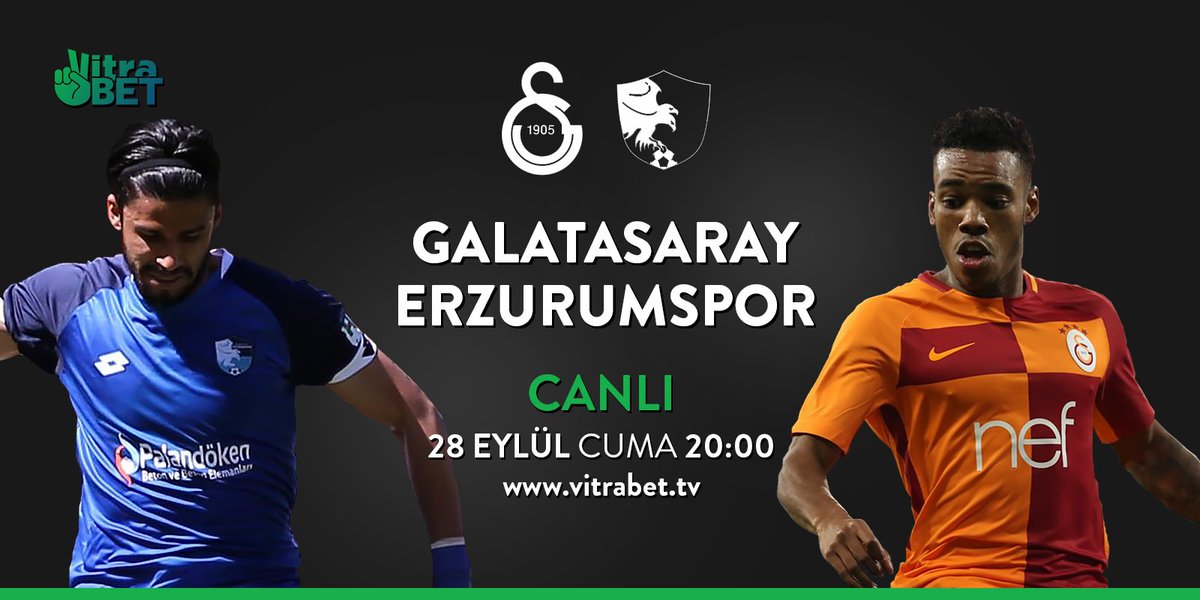 🗓️Bu akşam #Galatesaray - #Erzurumspor maçını saat 20:00'da vitrabet.tv ekranlarından CANLI olarak seyredebilirsiniz 😊

#SüperLig #Canlıİzle #CanlıMaçİzle #Vitrabettv #GALATASARAYlılarTakiplesiyor #GalatasarayAilesiTakiplesiyor #ErzurumSporTaraftarındır #GS