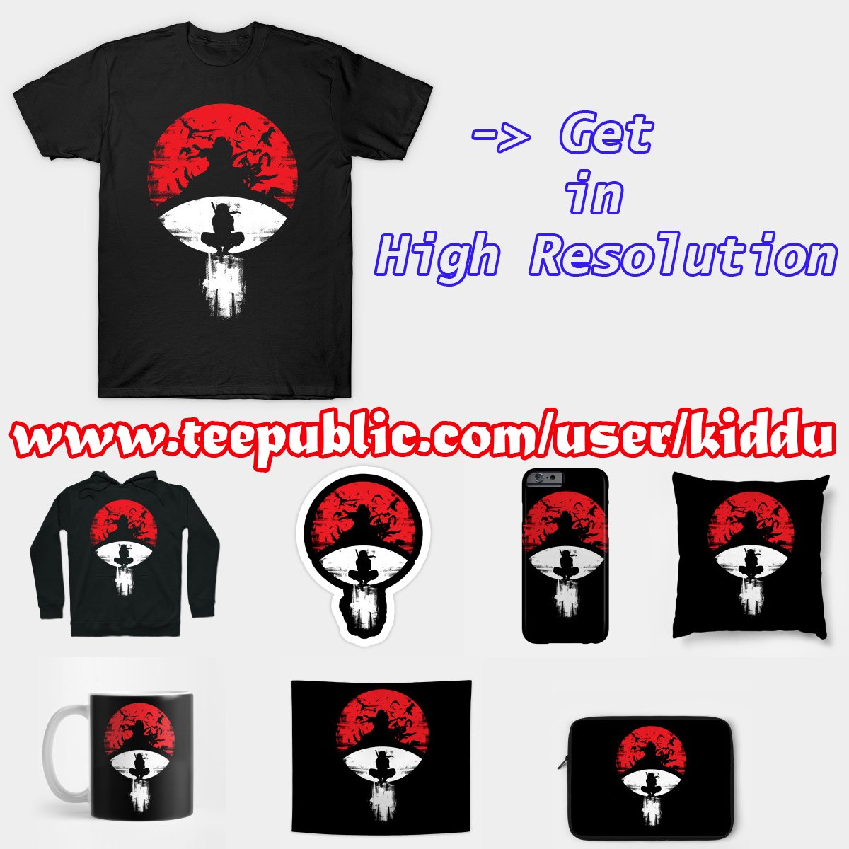 kiddushop's tweet photo. Get this in cool and high resolution art https://t.co/Ldplv6PJQu via @TeePublic 
#Naruto #itachi #uchiha #silhouette #anbu #hokage #teepublic #discount #tee #shirts #cool #awesome #appare #uchihacan https://t.co/D1TYr4UI4z