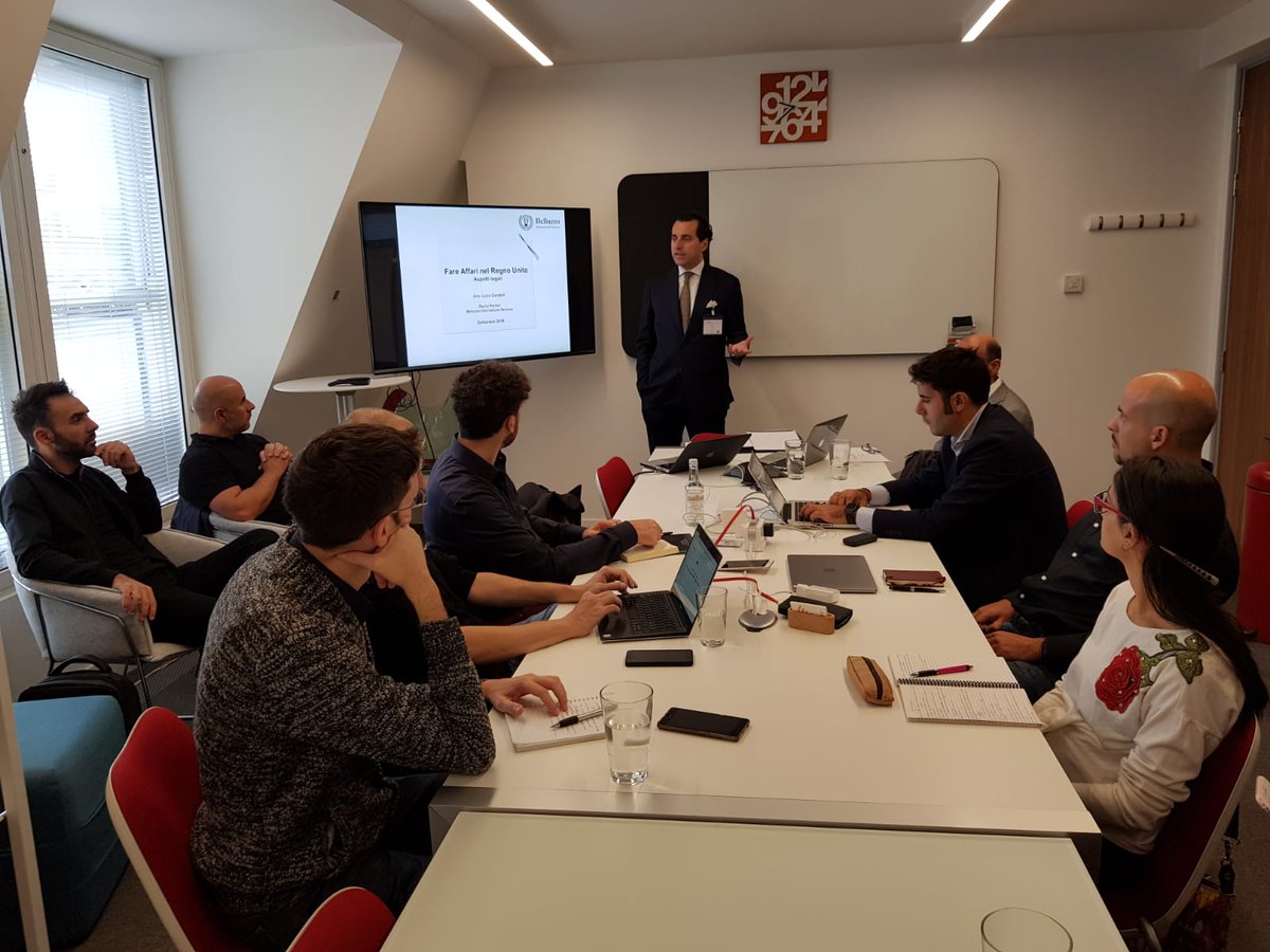 TechItaliaUK's tweet photo. The last day of the Boot Camp is dedicated to the "International Legal and Tax Issues" with Studio Belluzzo @eOfficeLondon . This has been an intensive week for the startups from Sardinia, but it represents only the beginning of a successful path to new international challenges! https://t.co/LqMpcdFf2w
