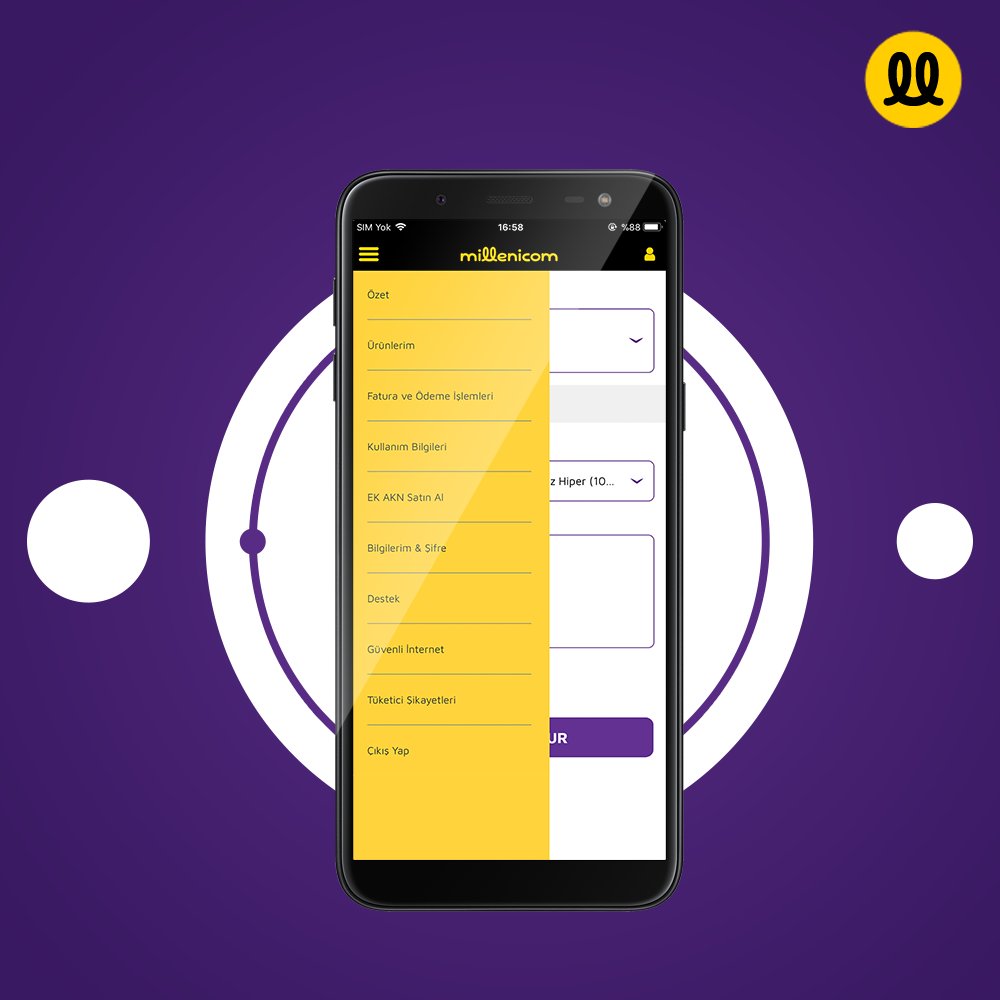 Millenicom Asistan uygulaması ile aboneliğinize ait tüm işlemlerinizi tek bir uygulama ile hızlı ve kolayca halledebilirsiniz. Millenicom Asistan uygulamasını indirmek için >> goo.gl/YUN5sq
#millenicom #fazlasıylainternet