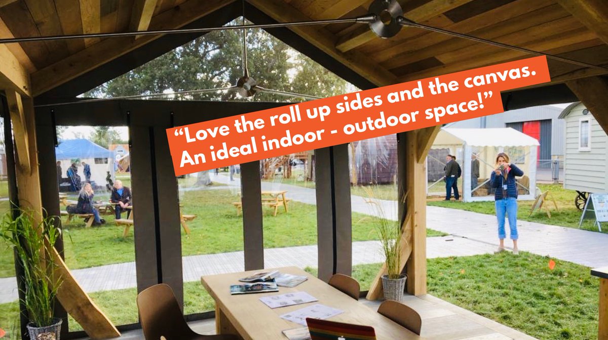 HUTIspace's tweet photo. What our customers are saying! “Love the roll up sides and the canvas - ideal indoor - outdoor space!” 
☀️
Certainly is!
🔨
🔩
 #outdoorliving #fridayfeeling #loveyourgarden https://t.co/6FLtpZmhjX