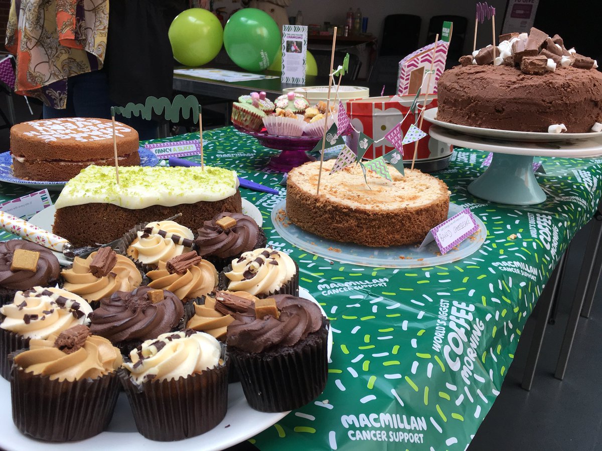 #CoffeeMorning <a href="/SussexUni/">University of Sussex</a> such a great cause and fantastic cakes