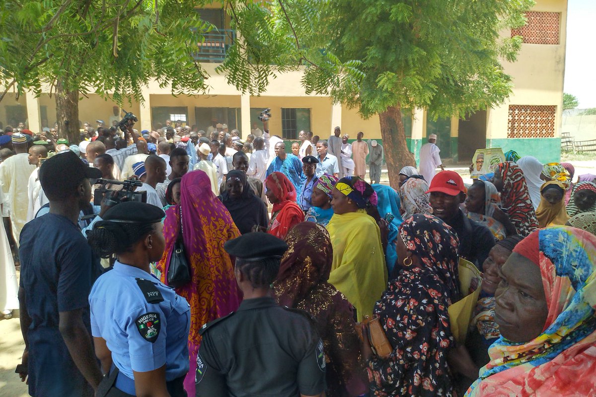 DanBorno's tweet photo. #Lamisula Ward in #Maiduguri @GovBorno @KashimSM Ward all lined up to be counted in support of @MBuhari
CC: @OfficialAPCNg @BashirAhmaad https://t.co/iWS8UCMfYQ
