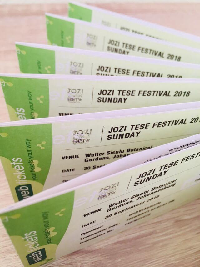 Win doubles tickets to #jozitese18. All you have to do is tag a performing artist and your plus one✨