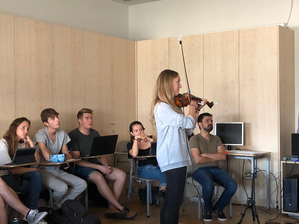 pedagogiaesmuc's tweet image. @TELMI_Project presentat als estudiants de pedagogia @esmuccat a l’assignatura de #DidàcticaInstrument