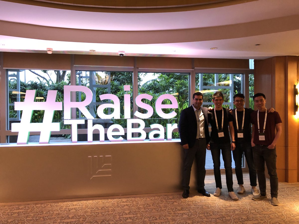 siurui's tweet photo. Rare that @lucasngoo @curiousmarcus and I attend events together these days because we divide and conquer. Took the chance to steal a shot with @singh_sequoia. Inspired and pumped from #campseq #raisethebar grateful for the oppty! https://t.co/rOOAzakXmr