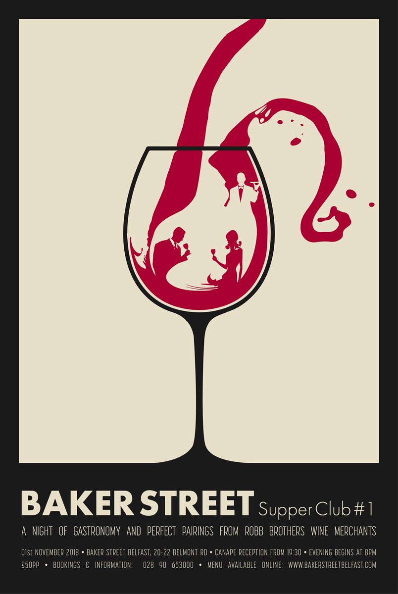 01 • 11 • 18 | Baker Street Supper Club #1
.
The first night of our new Supper Club with wine pairings and hosted by Robb Wine Merchants
.
£50pp
.
Expect this one to be a killer night!
