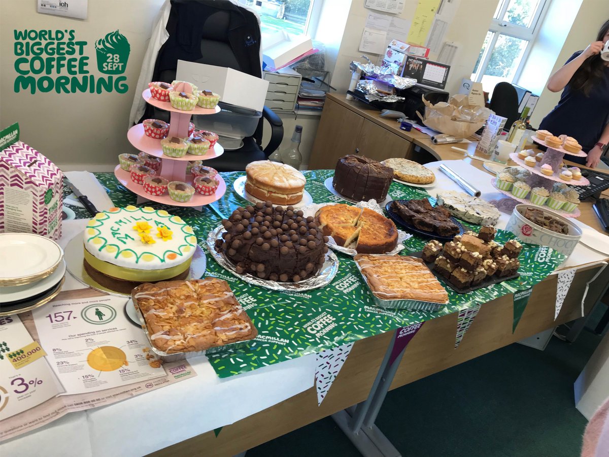 ichservices's tweet photo. Pictures from our #MacmillanCoffeeMorning organised by Laura Stead that has raised a whopping £167.51 in support of @macmillancancer @macmillancoffee https://t.co/tFo2DH5NAY