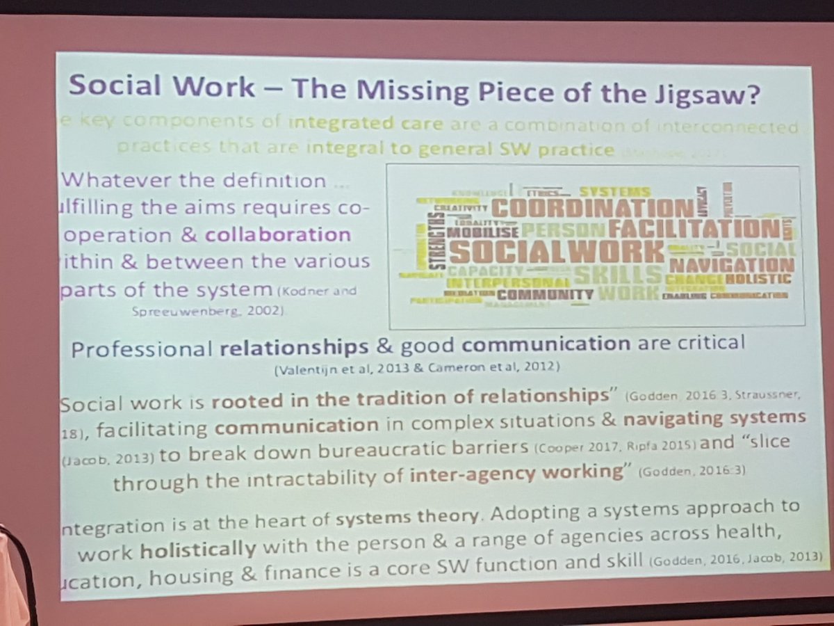 sarahmdonnelly1's tweet photo. Patrice Reilly,Snr Social Worker Dublin North argues that social work is often the missing piece of the jigsaw in #integratedcare teams. Speed networking event for Older Persons Service Providers initiative was held to improve Knowledge,Access and Empowerment #IGS2018 @IASW_IRL https://t.co/9G1ZmUE5So