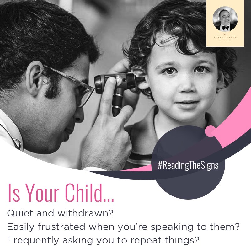 PCFIndia's tweet photo. Look out for these subtle signs, and get your child’s ear checked up before it’s too late. #ReadingTheSigns #ConnectingSigns https://t.co/VWnCa3AiLs