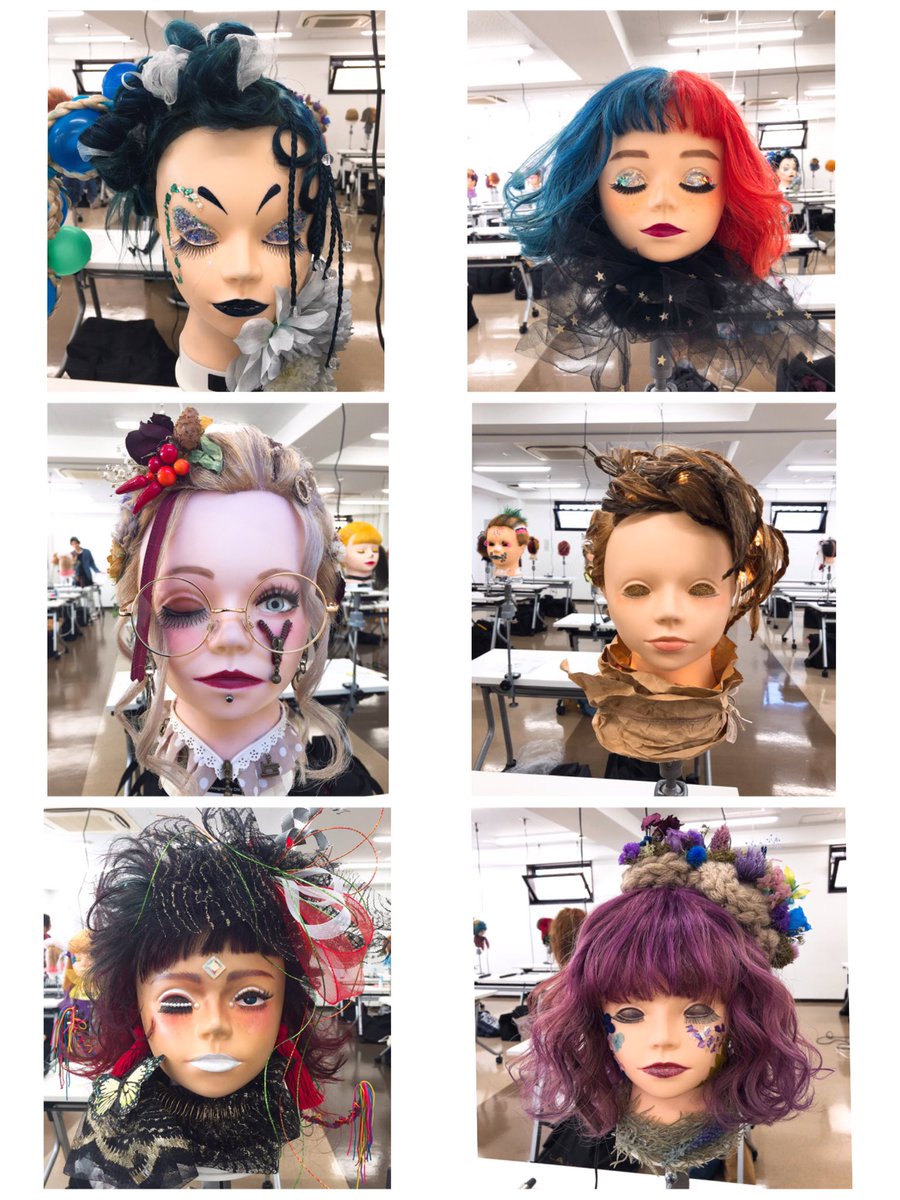 美容師科・美容師実践科1年生 ✨合同ウィッグデザインコンテスト✨今日