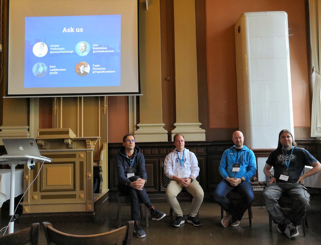 Thanks to <a href="/ottokekalainen/">Otto Kekäläinen</a>, <a href="/rolle/">Deactivated</a>, <a href="/joonasvanhatapi/">Joonas Vanhatapio</a> and <a href="/TapioNurminen/">Tapio Nurminen</a> for a very interesting discussion about WordPress upkeep!