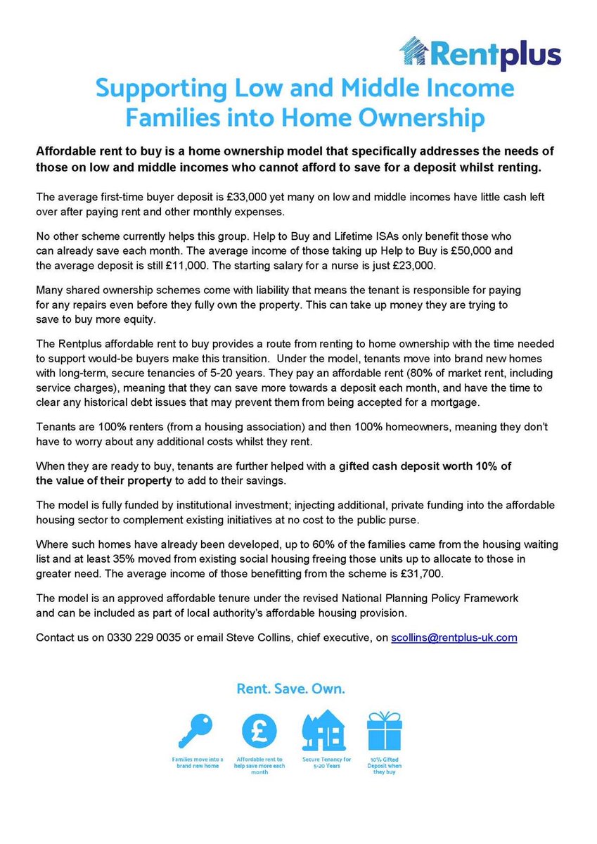 Rentplus_UK's tweet photo. #EmmaBarr @CPSThinkTank #GrahamEdwards @telereal_t @NatalieElphicke @kitmalthouse You're talking at @Conservatives' #partyconference on From Rent to Own. We'd love to be part of that conversation. We support first time buyers and low to middle income families into home ownership https://t.co/DiOdXCmVuw