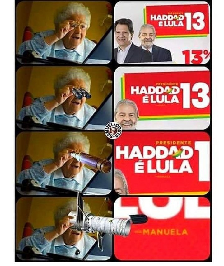 ismattoss's tweet photo. @LulaOficial @ManuelaDavila Cadê as grelo duro?! https://t.co/K00sGfe5Ej
