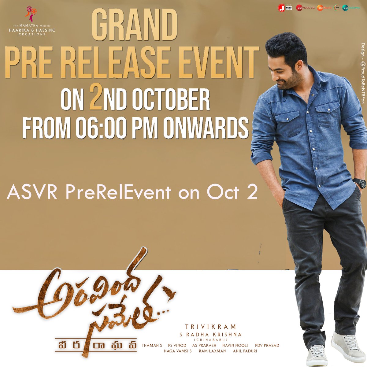 natarj2222's tweet photo. Grand pre release event
#arsv
I am waiting
#JaiNTR https://t.co/TqMYbuHRzB