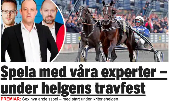 Expressen Trav&Spel tweet media