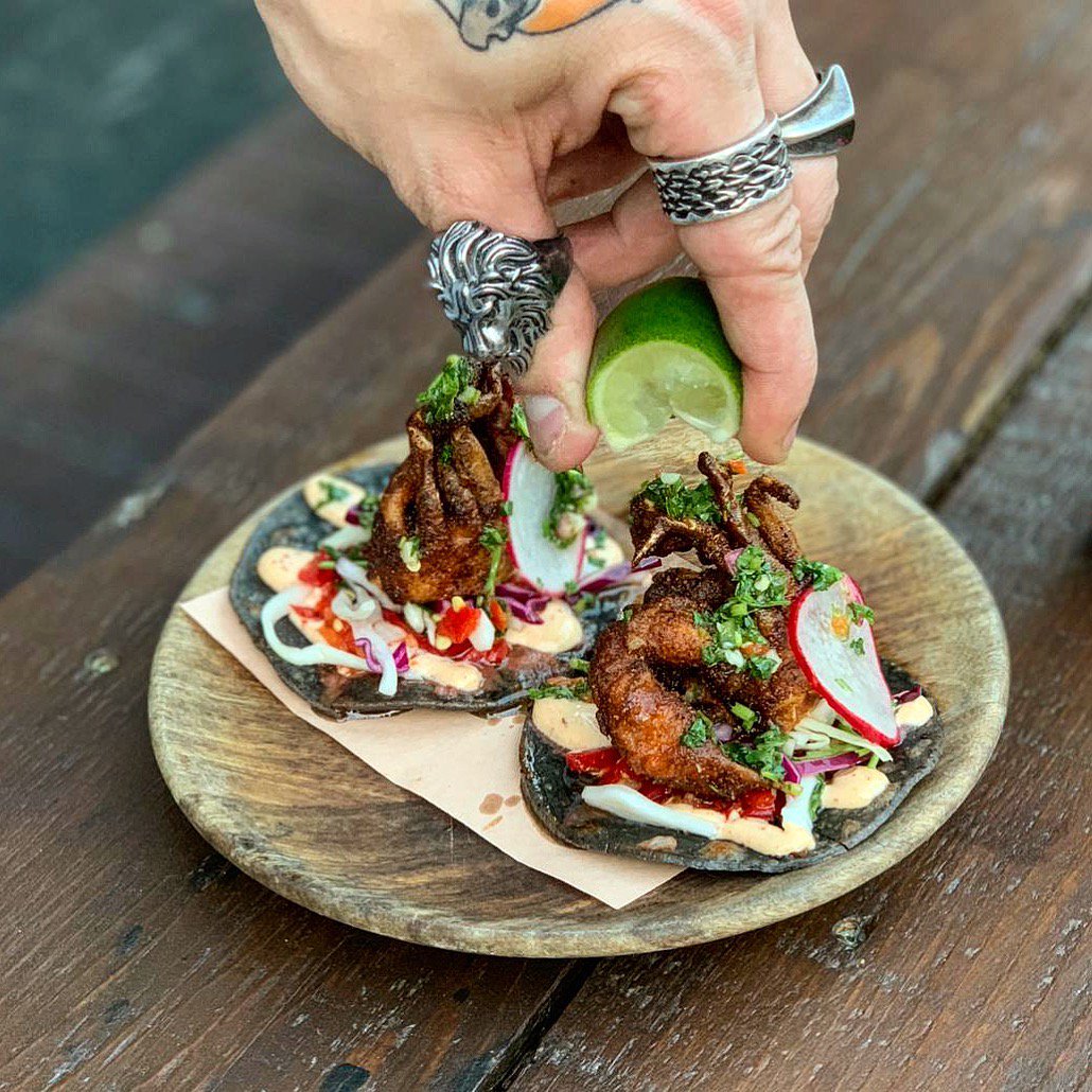 46andMercy's tweet photo. Hey East London! Joins us this coming #LCW18 , October 1-7. 3 cocktails masterpieces from 46 &amp; mercy and our amazing creation the Soft Shell Crab Taco! All 6£ each! Jameson whisky https://t.co/73xIPSvEyq https://t.co/teWcC1Jbhv